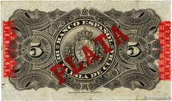 5 Pesos CUBA 1896 P.048b TTB