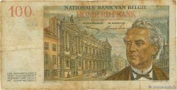 100 Francs BELGIUM 1952 P.129a F