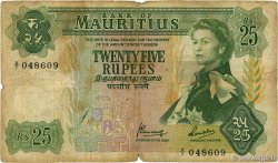 25 Rupees ÎLE MAURICE 1967 P.32b B