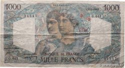 1000 Francs MINERVE ET HERCULE FRANCE 1948 F.41.21 TB