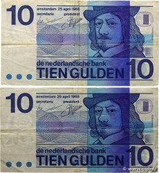 10 Gulden Lot PAYS-BAS 1968 P.091b TB