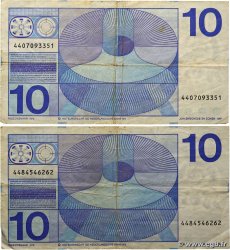 10 Gulden Lot PAYS-BAS 1968 P.091b TB