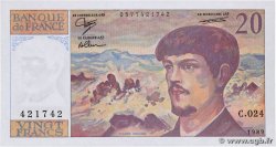 20 Francs DEBUSSY FRANCIA 1989 F.66.10