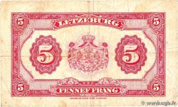 5 Francs LUXEMBOURG 1944 P.43b B