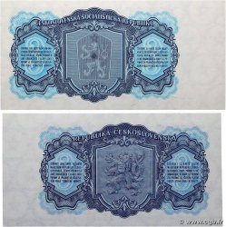 3 Korun Lot TCHÉCOSLOVAQUIE 1953 P.079a et P.081b pr.NEUF