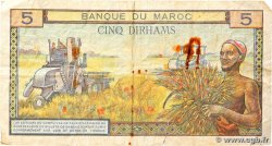 5 Dirhams MAROC 1960 P.53a TB