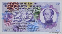 20 Francs SUISSE 1973 P.46u TTB+