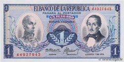 1 Peso Oro COLOMBIA 1974 P.404e SC+