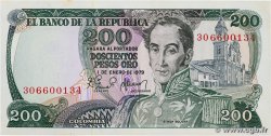 200 Pesos Oro COLOMBIE 1979 P.419 SPL