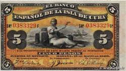 5 Pesos CUBA 1896 P.048b pr.NEUF