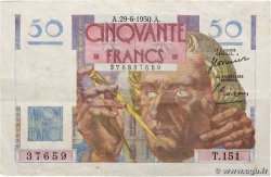 50 Francs LE VERRIER FRANCE 1950 F.20.15 F+