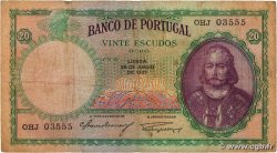 20 Escudos PORTUGAL 1951 P.153a B+
