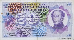 20 Francs SUISSE 1973 P.46u