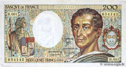 200 Francs MONTESQUIEU FRANCIA 1981 F.70.01