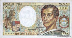 200 Francs MONTESQUIEU FRANCE 1981 F.70.01