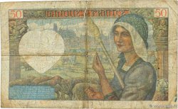 50 Francs JACQUES CŒUR Petit numéro FRANKREICH 1940 F.19.01A1 fS
