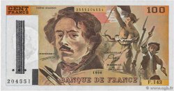 100 Francs DELACROIX imprimé en continu FRANCE 1990 F.69bis.01bF- UNC