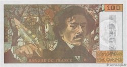 100 Francs DELACROIX imprimé en continu FRANCE 1990 F.69bis.01bF- UNC