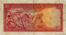 50 Francs BELGIAN CONGO 1957 P.32 VF