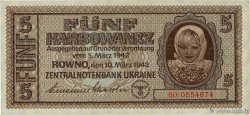 5 Karbowanez UCRAINA 1942 P.051 AU