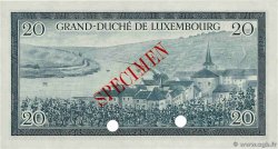 20 Francs Spécimen LUXEMBOURG 1955 P.49s NEUF