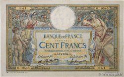 100 Francs LUC OLIVIER MERSON grands cartouches FRANCE 1924 F.24.02 TB