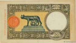 50 Lire ITALY 1937 P.054b VF