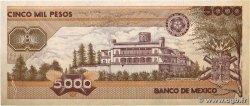 5000 Pesos MEXICO 1989 P.088c fVZ