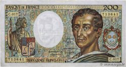 200 Francs MONTESQUIEU FRANCE 1983 F.70.03 TTB