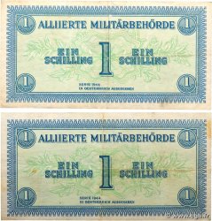 1 Schilling Lot AUTRICHE 1944 P.103b TTB