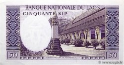 50 Kip LAOS 1963 P.12b SPL