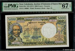 5000 Francs NOUVELLE CALÉDONIE Nouméa 1971 P.65a FDC