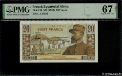 20 Francs Émile Gentil IE AFRIQUE ÉQUATORIALE FRANÇAISE 1957 A.139a