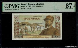 20 Francs Émile Gentil IE AFRIQUE ÉQUATORIALE FRANÇAISE 1957 A.139a