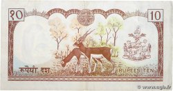 10 Rupees NÉPAL 1985 P.24a TTB