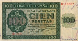 100 Pesetas ESPAGNE 1936 P.101 TTB