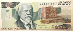 2000 Pesos MEXIQUE 1989 P.086c TTB+