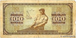 100 Dinara YOUGOSLAVIE 1946 P.065a B+