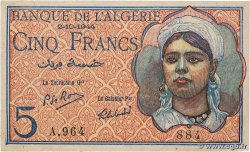 5 Francs ALGÉRIE 1944 P.094a SUP