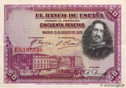 50 Pesetas ESPAGNE 1928 P.075b pr.SUP