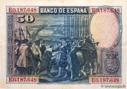 50 Pesetas ESPAGNE 1928 P.075b pr.SUP