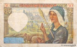 50 Francs JACQUES CŒUR FRANCE 1941 F.19.05 TB
