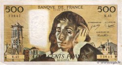 500 Francs PASCAL FRANCE 1974 F.71.12 TB