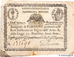 9 Paoli ITALIE 1798 PS.539 TTB