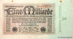 1 Milliard Mark ALLEMAGNE 1923 P.114 TTB+
