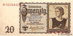 20 Reichsmark ALLEMAGNE 1939 P.185 SUP