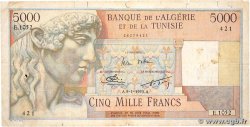 5000 Francs ALGÉRIE 1953 P.109 B+