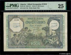 500 Francs ALGERIA 1943 P.093