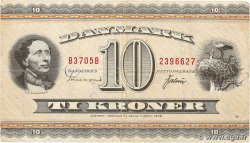 10 Kroner DANEMARK 1970 P.044ae TB