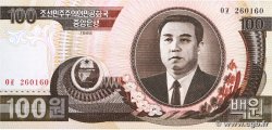 100 Won CORÉE DU NORD 1992 P.43a NEUF